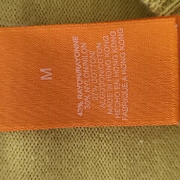 INTUITIONS Green Button Down Sequin Front Cardigan - Size Medium - Picture 6 of 10